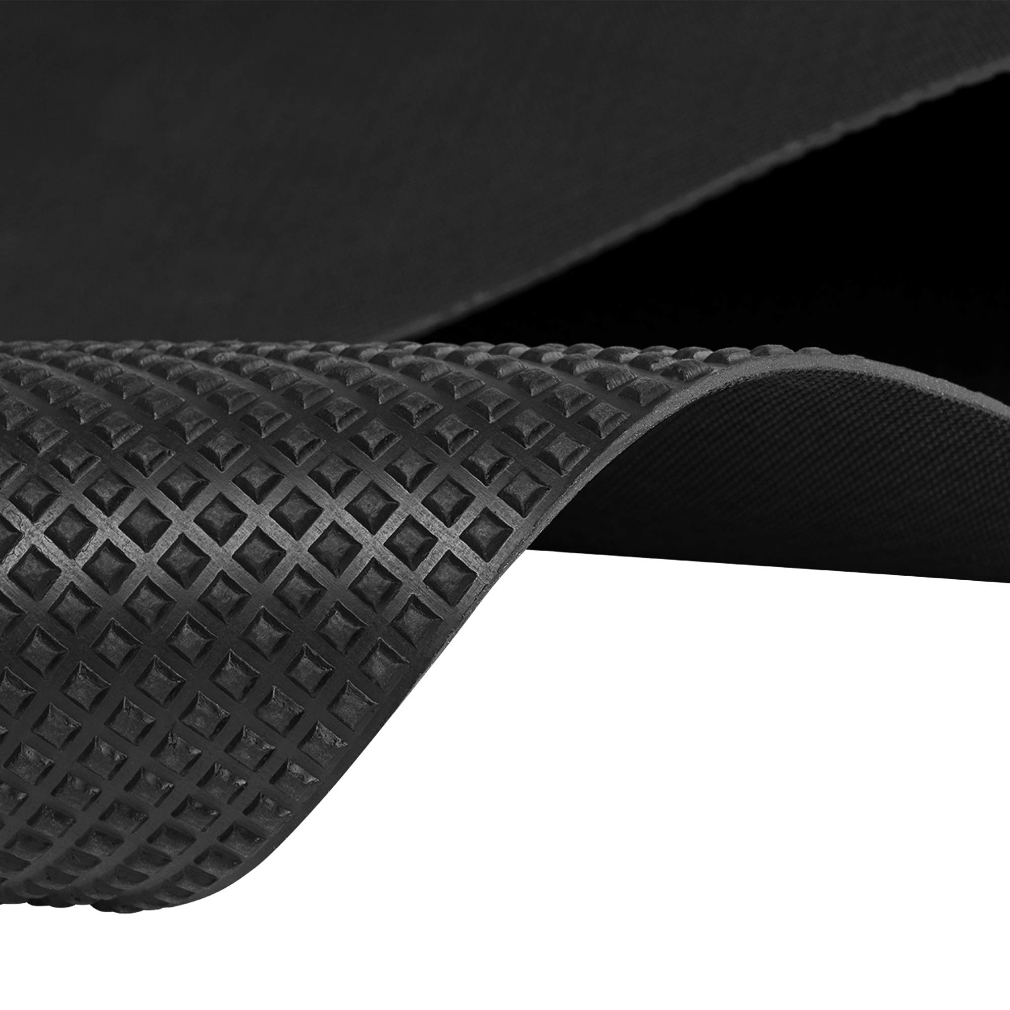 9m² Pyramidenmatte, 1,20 x 7,50m, Stärke: 3mm, Schwarz