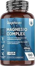 Complete Vegan Magnesium 490mg, 180 Capsules, 5 in 1 Complex with Magnesium Bisglycinate and Citrate, Magnesium Helps Reduce Tiredness and Fatigue (EFSA), GMO Free, Made in Britain