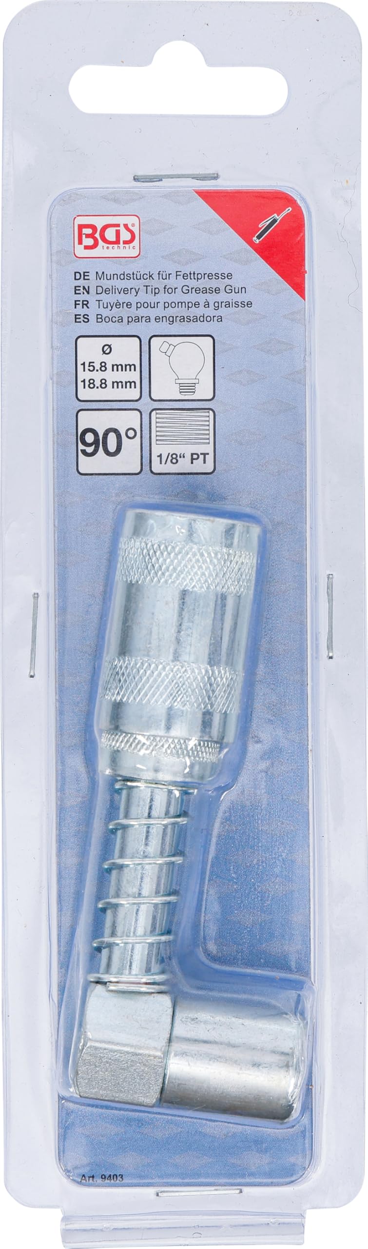 BGS 9403 | Beccuccio per ingrassatore | piegato
