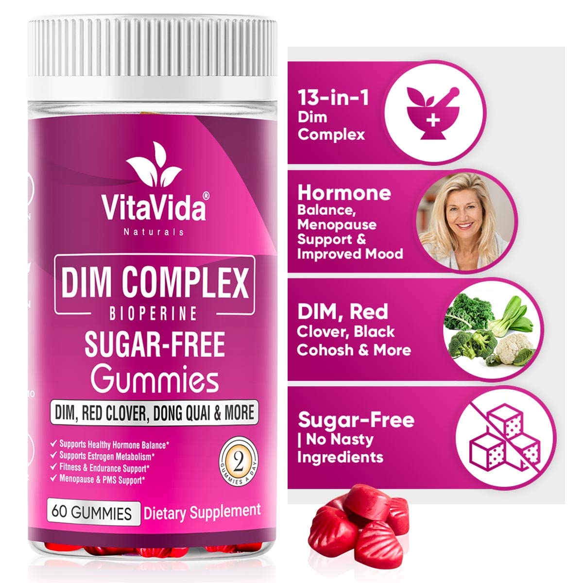 Buy VVNATURALS SugarFree Extra Strength 3000mg DIM Supplement