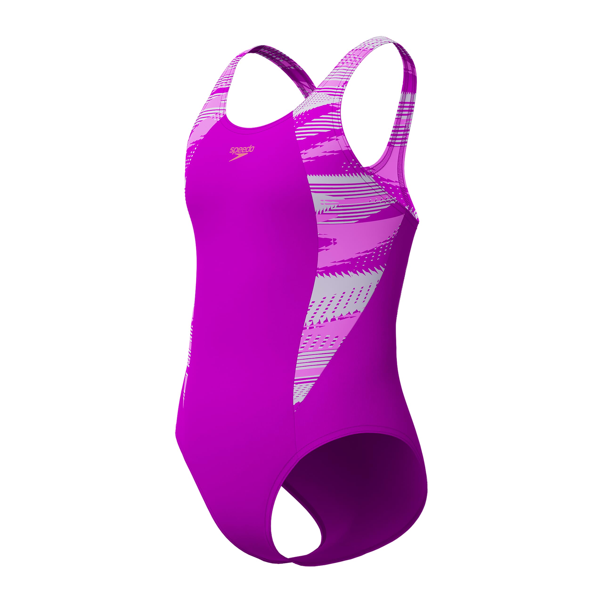 Speedo Pieluszka kąpielowa Dziewczynki Hyperboom Splice Muscleback Swimsuit | Swim Training |Chlorine Resistant | Quick Drying | Stretch Fabric | Comfort Fit