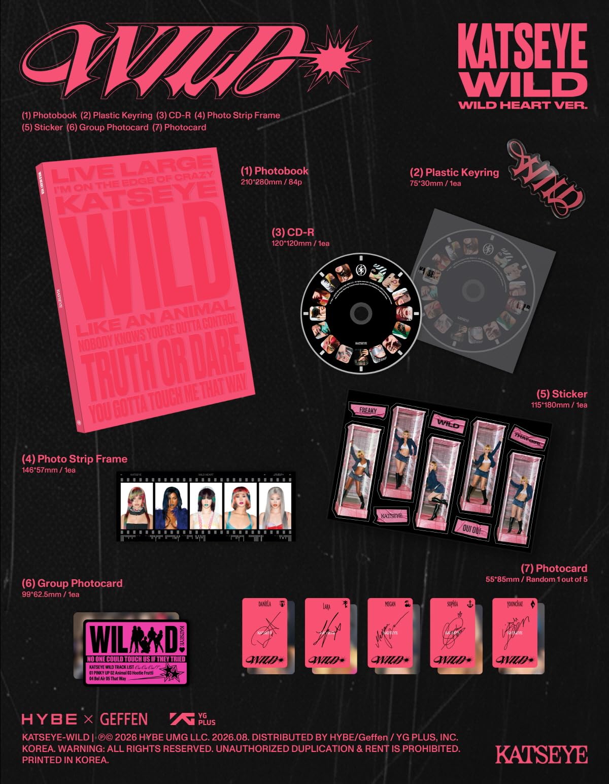 KATSEYE - Wild EP Album (2 ver. Set)