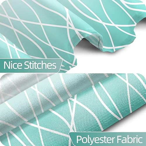 Miniatura 66 de Cortina de ducha pequeña a rayas gris claro degradado para baño, 36 x 72 pulgadas, juego de cortina de ducha geométrica para cabina de RV con Gris