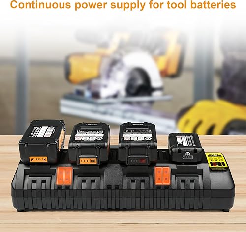 Miniatura 8 de Reemplazo del cargador de batería de 20V para estación de cargador de batería de 1220V Negro