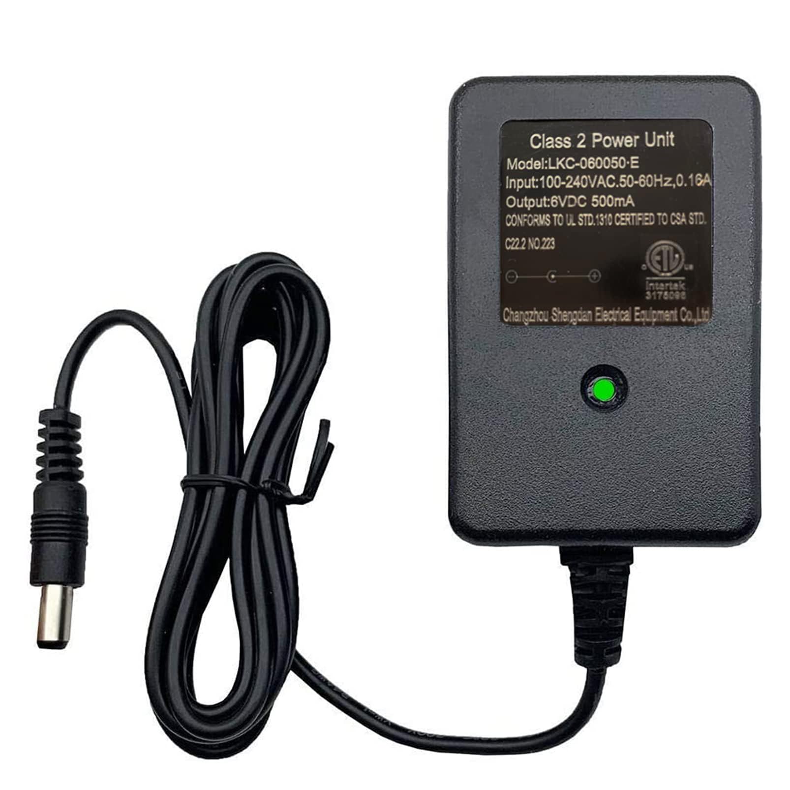 weelye 6V DC 500mA Kids Powered Ride On Car Universal Charger Children's Electric Ride-On Toys Battery Supply by Power Adaptor with charging Indicator Light