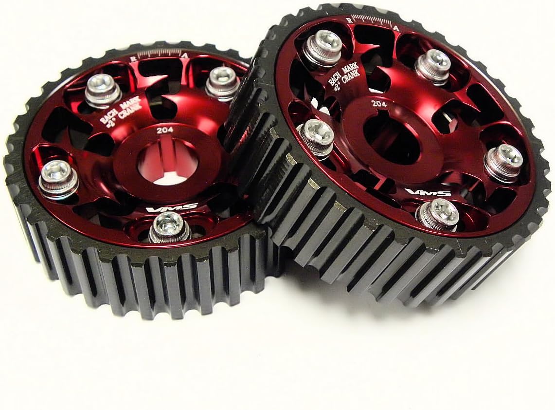 VMS Racing V2 FANG CAM GEARS B16 B18 B20 RED PAIR JDM