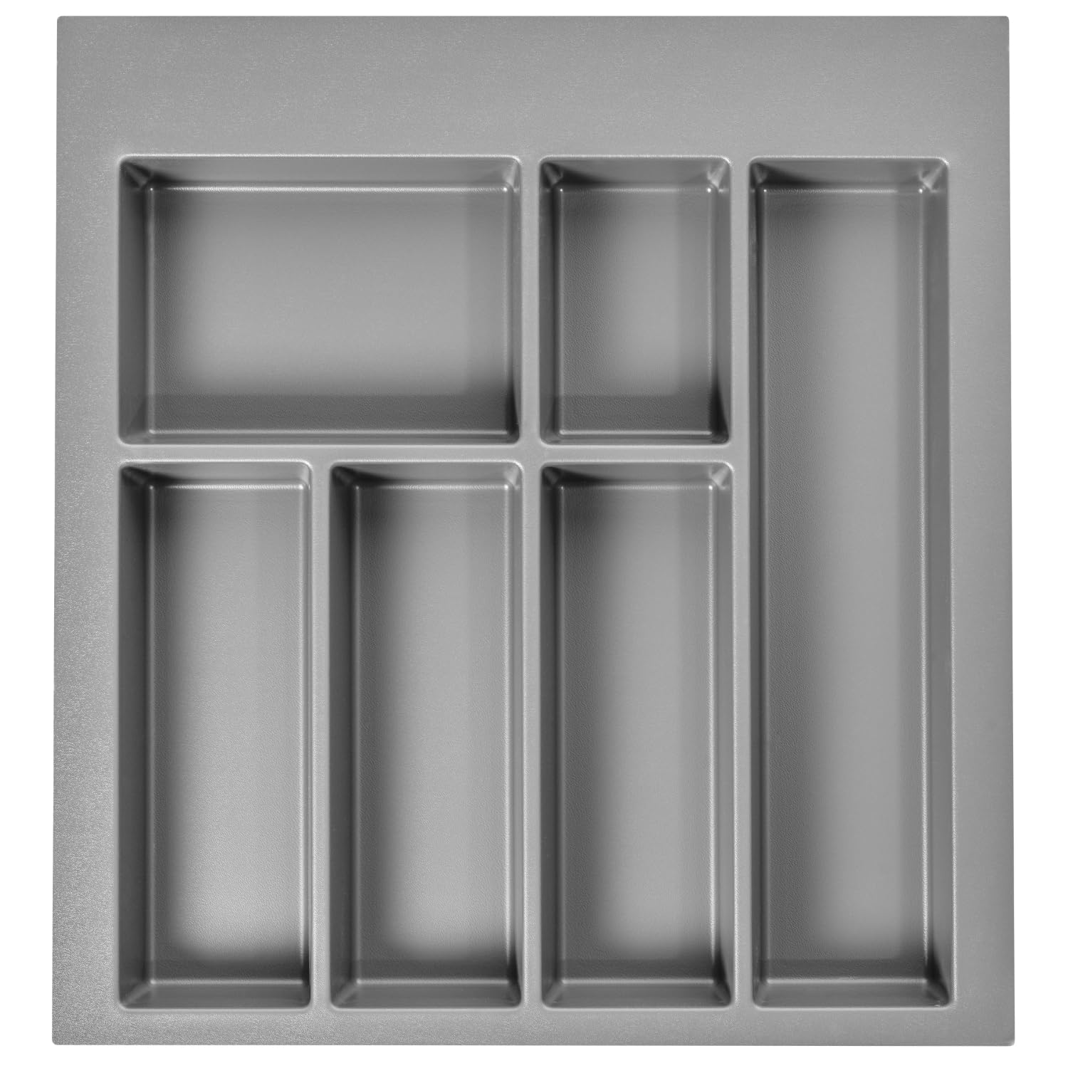B2C Cutlery Drawer Organizer Adjustable & Cut-to-Size Kitchen Drawer Insert Cabinet Roganize Durable Plastic Universal (500mm)