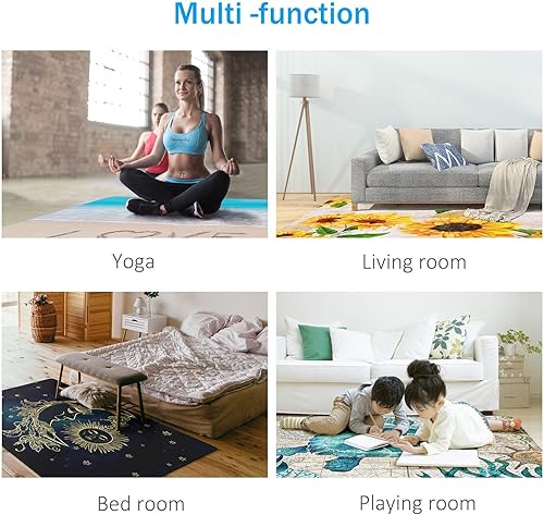 Miniatura 5 de Alfombra de área industrial retro naranja de los años 70, antideslizante, alfombra de pasillo para dormitorio, interior y exterior, tapete de juego