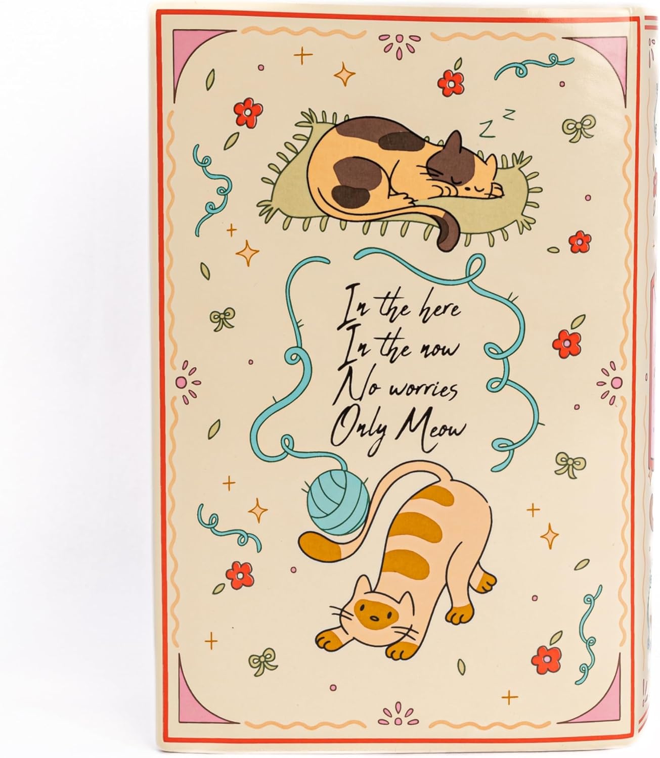 Occasionals Book Shaped Ceramic Vase, for Home Decor, Cute Bookshelf Decor, Unique Gift for Book Lovers, Readers, Cat Lovers and Cat Mom. Decorative Flower Vase for Home Office, Kitchen, Bookshelf - Image 6