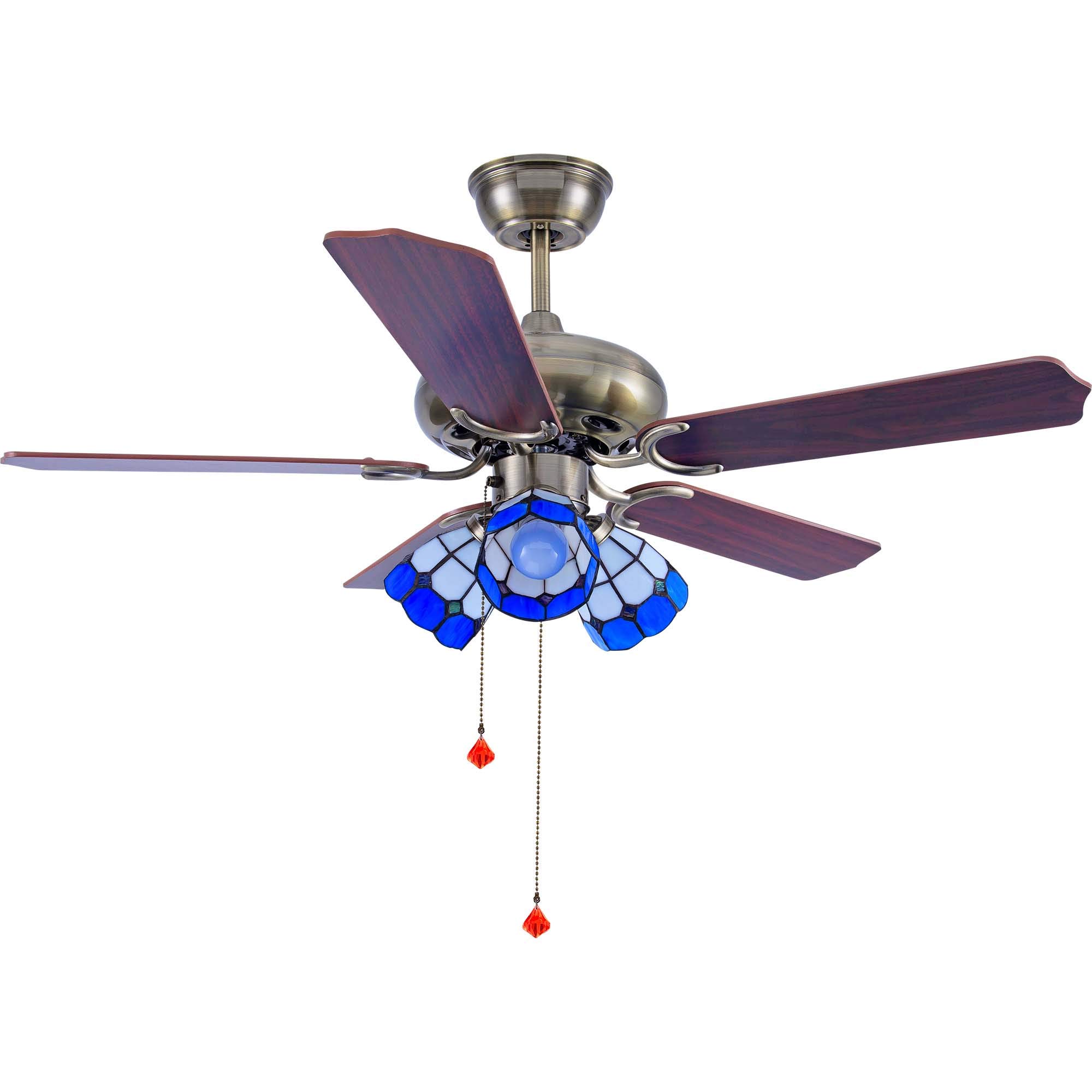 Ventilatore da soffitto silenzioso a LED con pale retrattili Perla Nichel CCT regolabile ø106cm