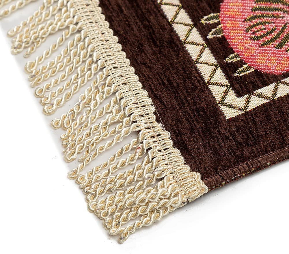 tapis de prière, Tapis de prière portable, couverture culte, tapis(Coffee)