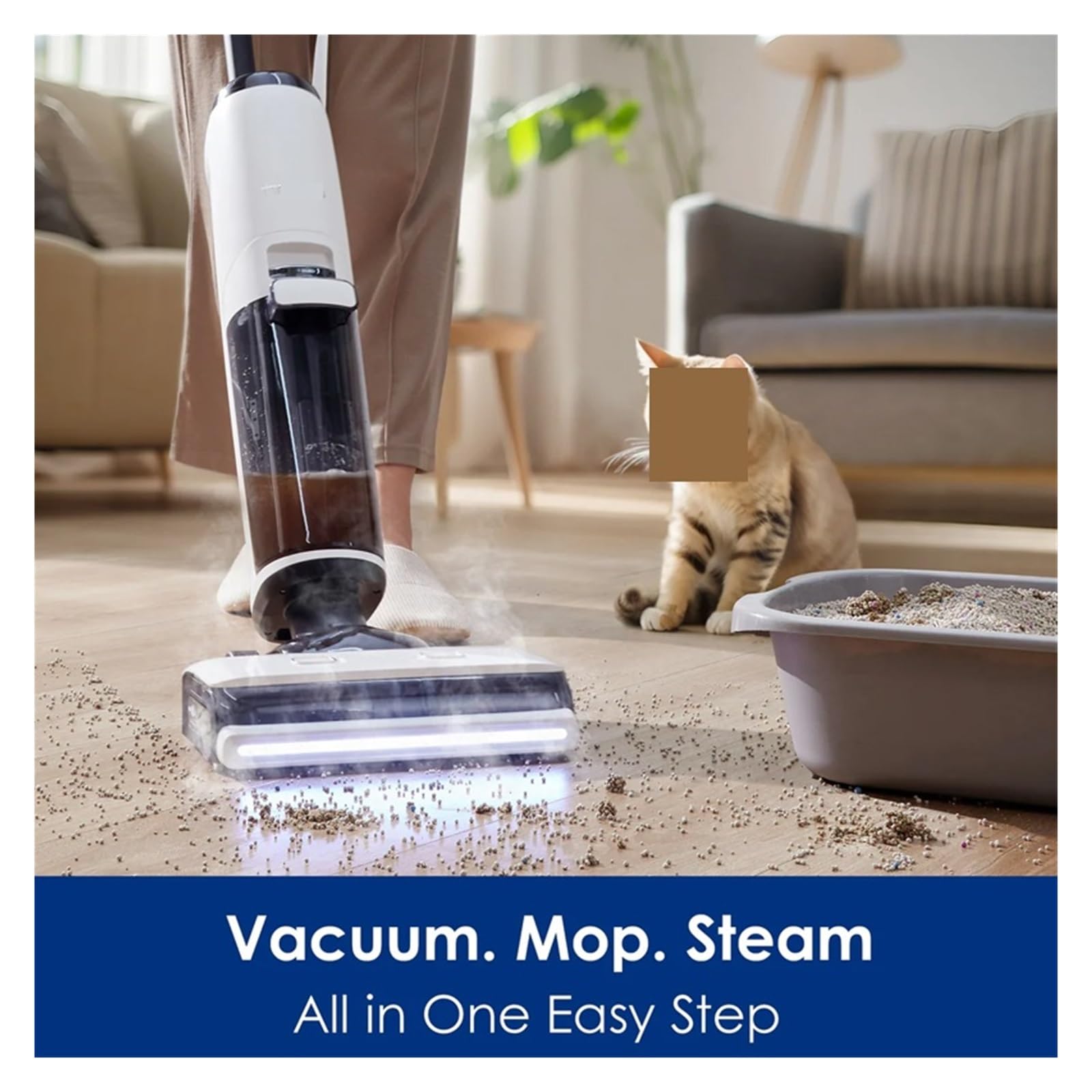 Base de chargement for station de chargement, couvercle de tête de brosse, Compatible avec Tineco FLOOR ONE S7 STEAM aspirateur(Charging Base and Charger)