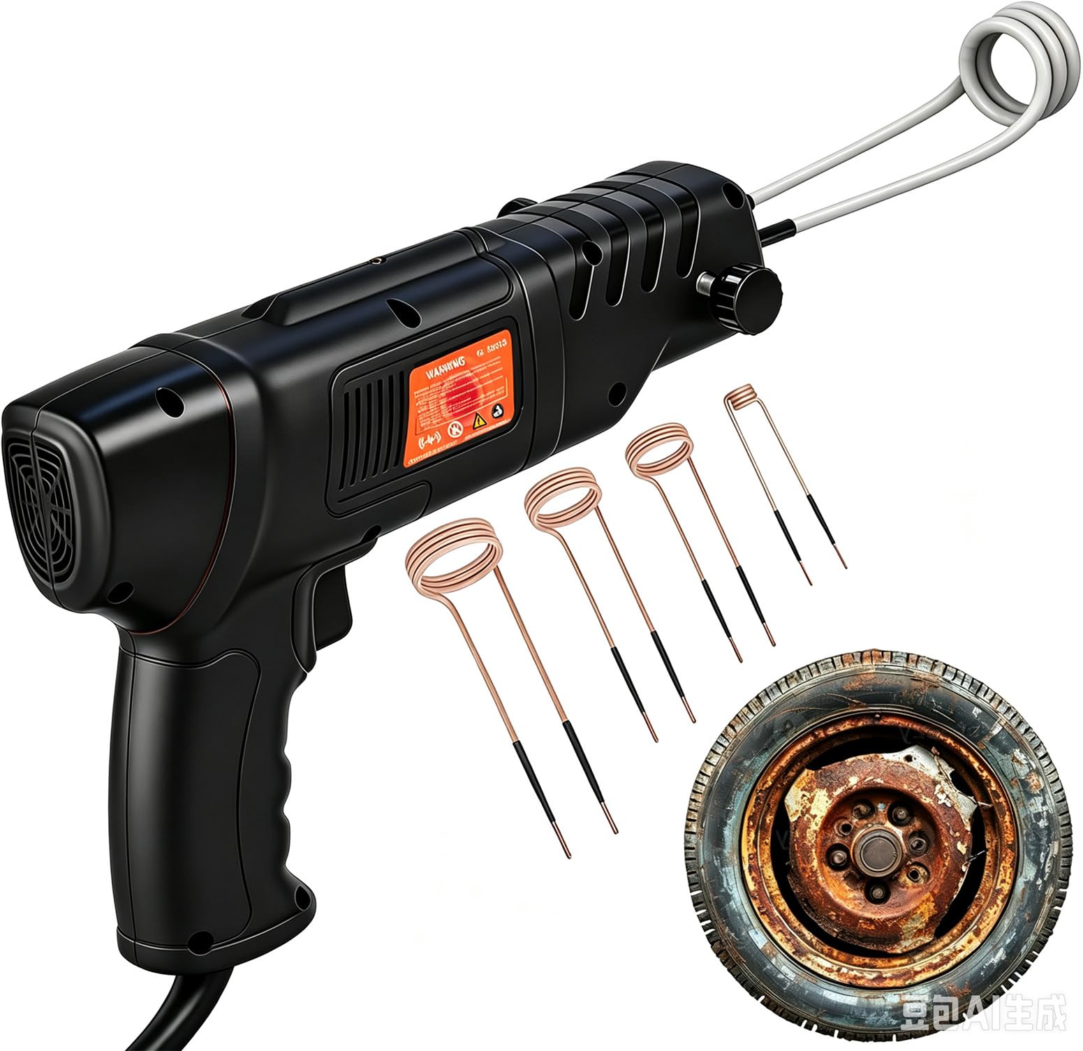 Kit Extractor de Tuercas de 2500 W con 4 bobinas