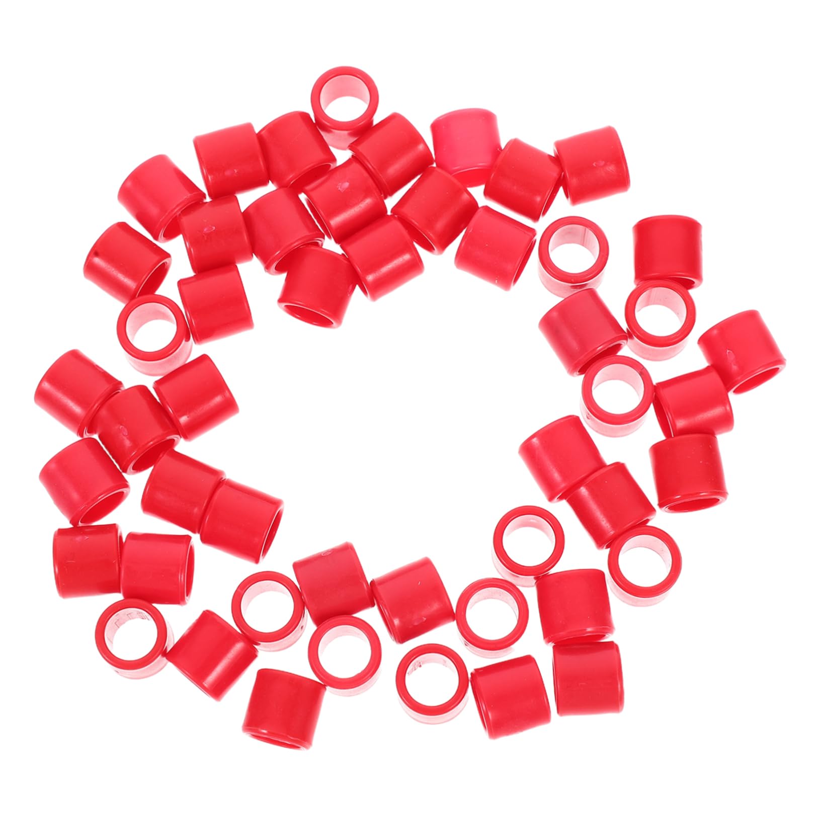 VINTORKY Bird Leg Rings 8mm for Pigeons 50pcs Solid Closed Blank No Number Bird Identification Bands