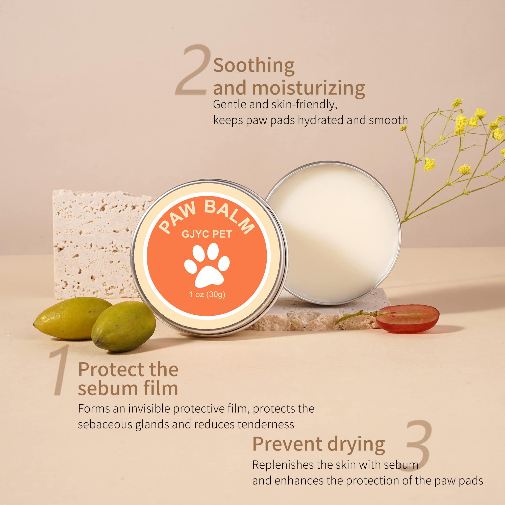 The Healthy Dog Co - Hondenpootbalsem - Natuurlijke Hondenneusbalsem - Likveilige Neus- en Pootbalsem voor honden - Snout Soother en Dog Paw Moisturizer - Pootwax voor honden en katten - 60ml