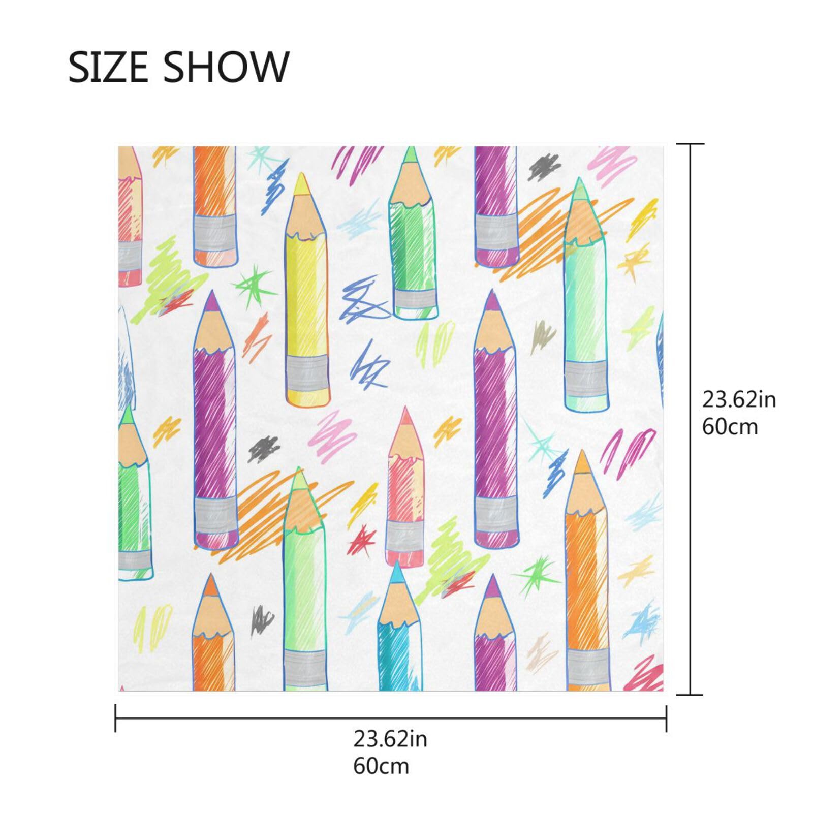 BOESI Doodle Color Pencils Women's Headband, 23.62