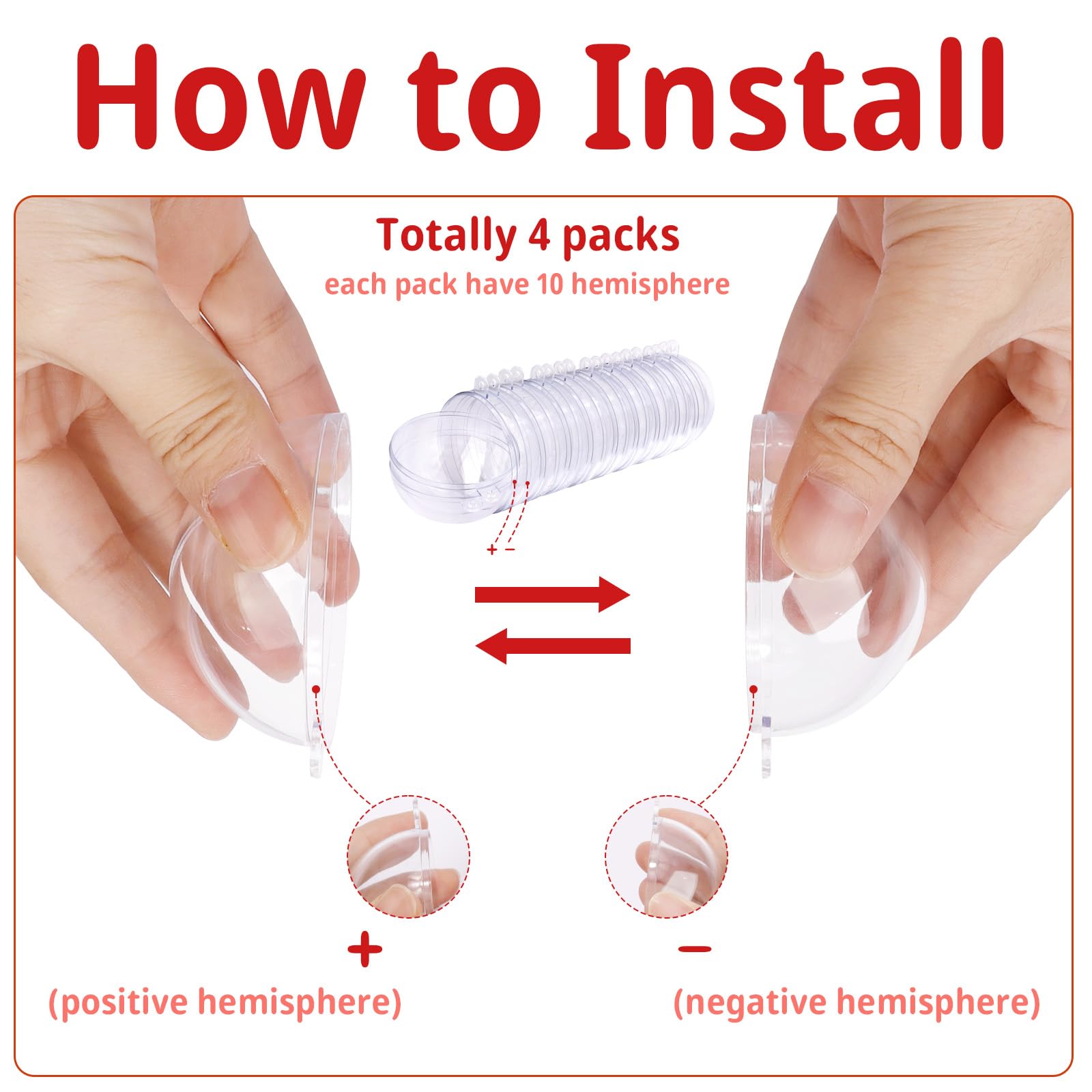 YONTINY 20pcs Christmas Clear Baubles - Image 3