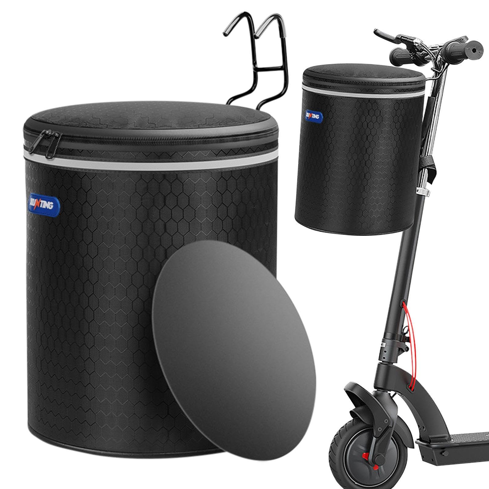 Stronrive Electric Scooter Storage Basket, Handlebar Bag Waterproof Electric Front Bag With Reflective Strips, Foldable Scooter Storage For Mountain Bikes, Scooters, City