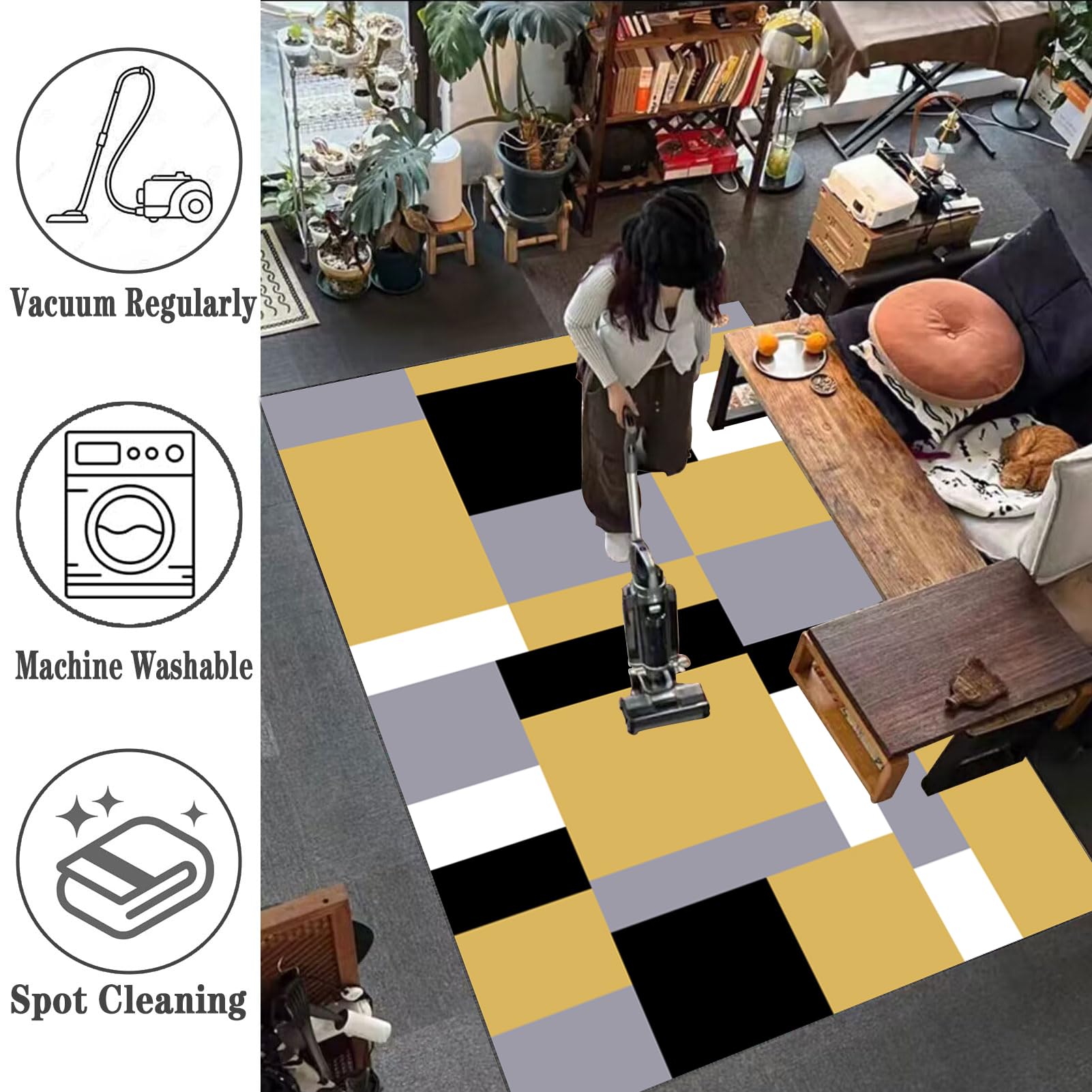 VETCS Gaming Stuhl Unterlage, Bürostuhl Unterlage, Bodenschutz Matte für Bürostuhl, Schreibtischstuhl Unterlage für zu Hause, Bodenschutzmatte für Hartböden, Gaming Teppich für Parkett 120 x 160 cm