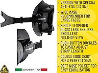 Vista 4 de Cressi Perfect View Scuba Diving, Snorkeling Mask in Pure Comfortable Silicone - Available with Different Panoramic Lenses - Liberty: Designed in