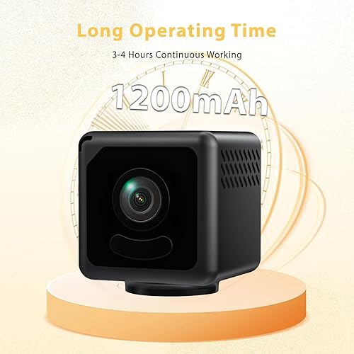Miniatura 3 de Mini cámara, 4K WiFi micro cámaras inalámbricas, cámara portátil para niñera con almacenamiento en la nube y SD, detección de movimiento, visión