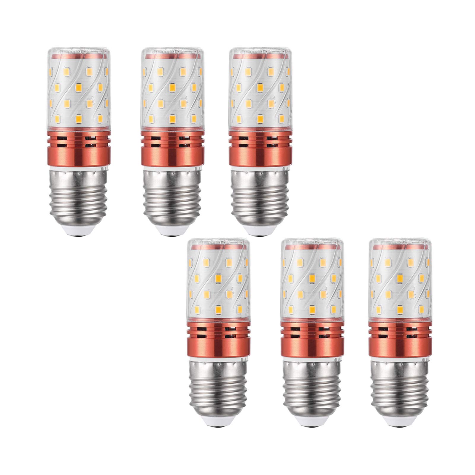 Ampoules maïs LED, ampoules à bouche à vis Edison E27/e14, 24 W 2160 lm remplacent les ampoules à incandescence 240 W, éclairage à économie d'énergie domestique à intensité variable, paquet 6