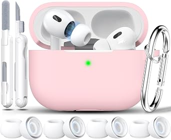 RFUNGUANGO for AirPods Pro 2 Case Cover, Pink