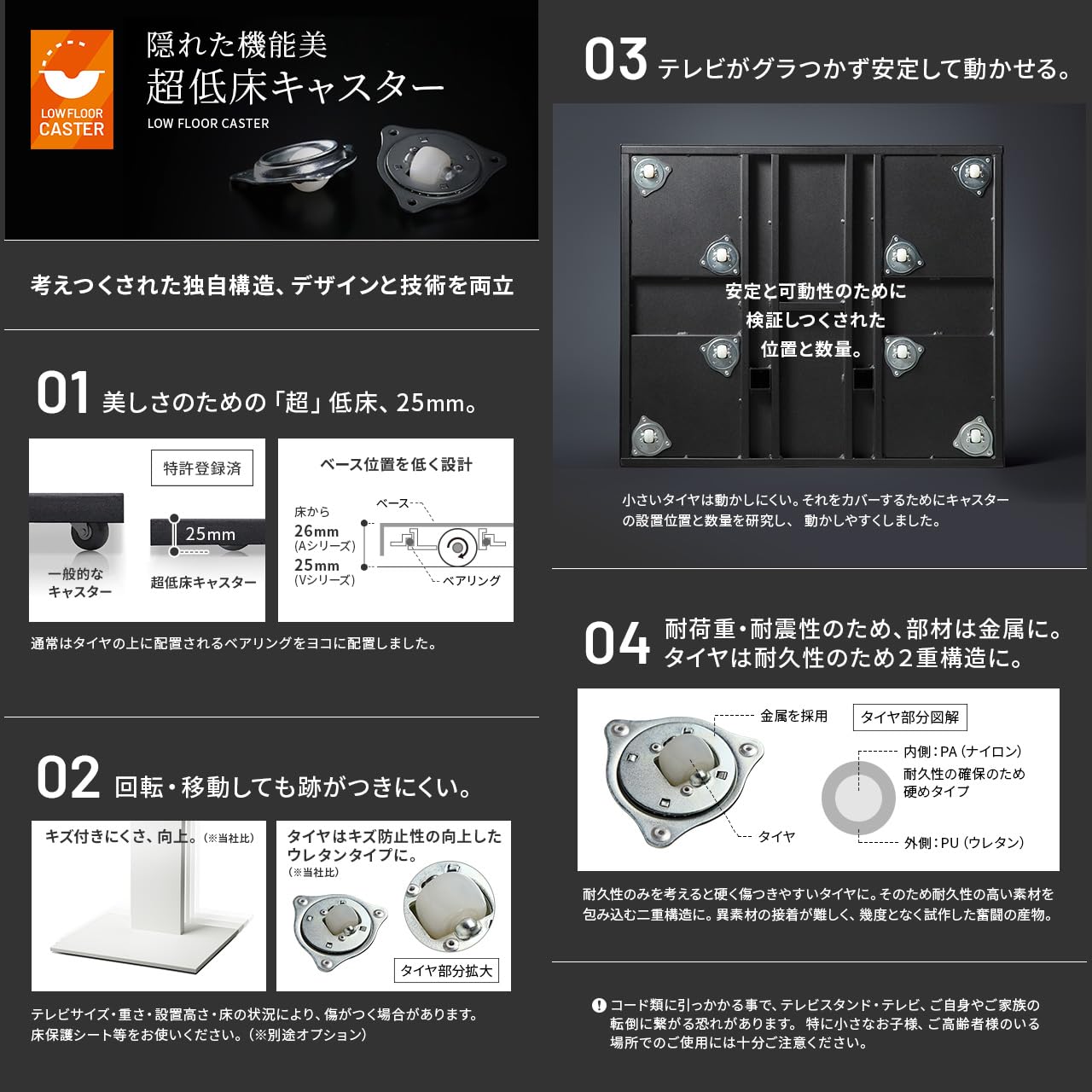 Amazon｜EQUALS イコールズ テレビ台 自立型 テレビスタンド WALL V2 