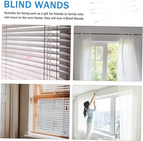 Miniatura 3 de Housoutil Varita inclinable para ventana, repuesto de 4 piezas, 17 pulgadas, kit de mango de plástico