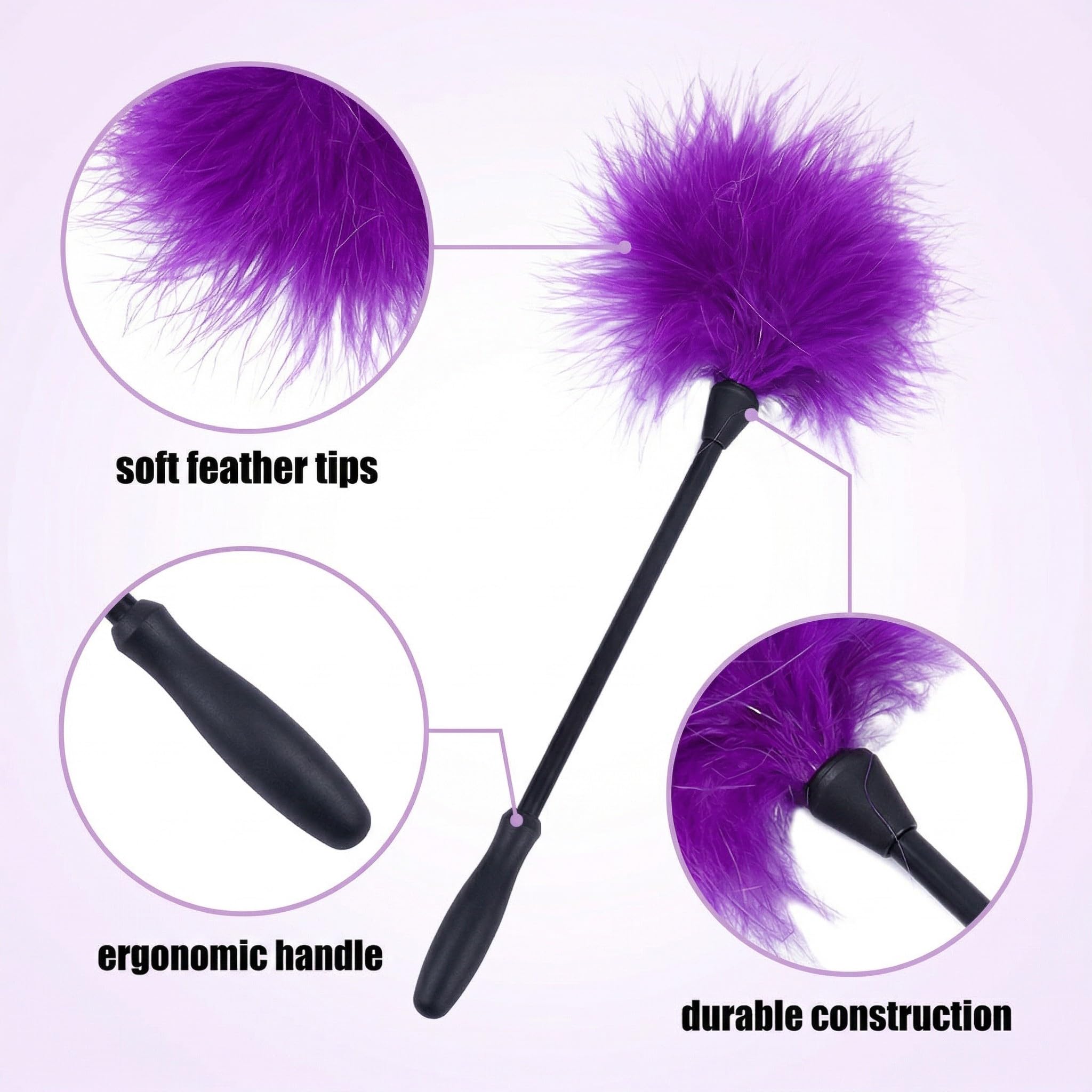 2 Pcs Piuma Sesso Fatto Di Piume Vere Bd Sm Spolverino Erotico Frusta Piume Erotica