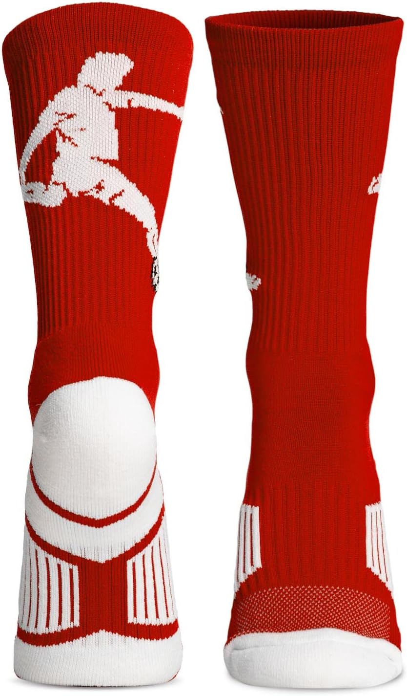 ChalkTalkSPORTS Performance Crew Socks - Soccer Player - Youth & Adult - Mid-Calf