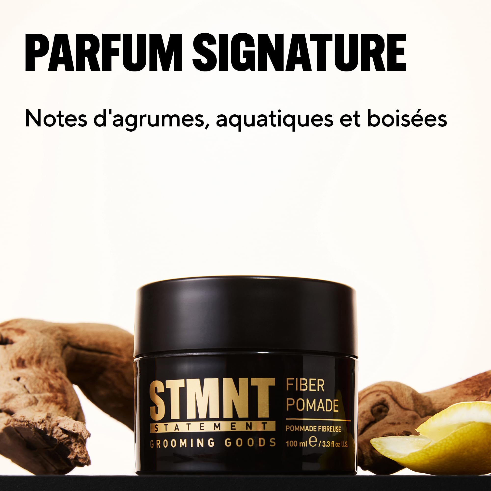 STMNT STATEMENT GROOMING GOODS Pommade en fibre - Tenue forte - Texture extrêmement malléable - Finition semi-mate - Facile à laver