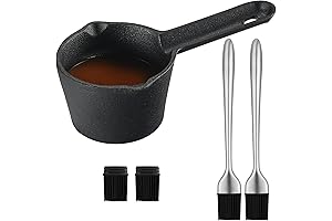 Premium Sauce Pot and Basting Brush Set: The Ultimate Grilling Companion