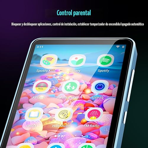 Miniatura 2 de Reproductor de MP3 para niños con Spotify, controles parentales, Spotify Kids, Audible, Tienda Music, Libby, reproductor de música MP4 IPS de 4.0