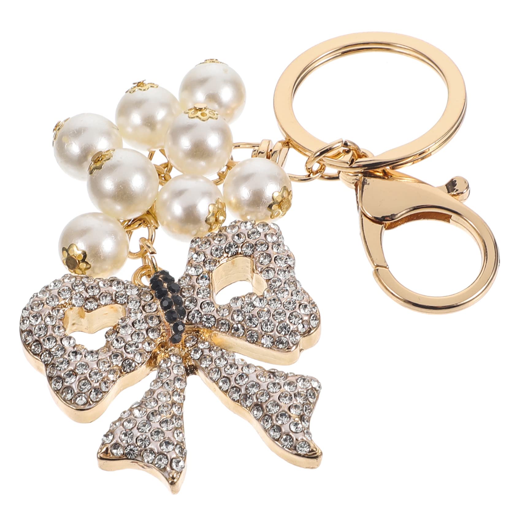 Ciieeo 4piezas Llaveros De Forma De Lazo Decorativo Llavero Brillante Para Bolso y Mochila Accesorio Elegante y Duradero