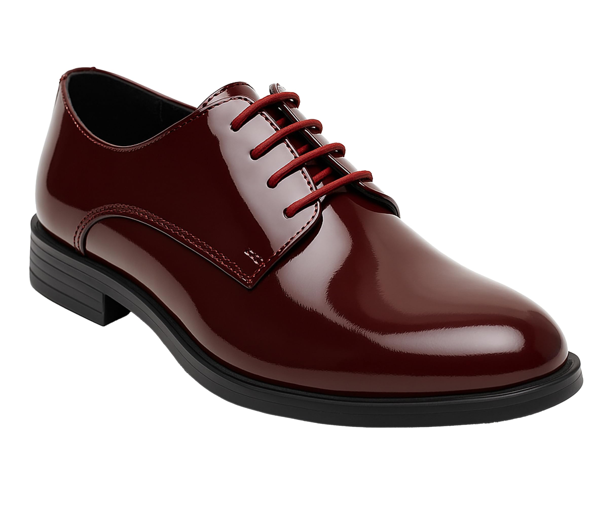 SIRRI Chłopięce Derby Patent Formalne Buty Do Sukienki Sznurowane Obuwie Ślubne
