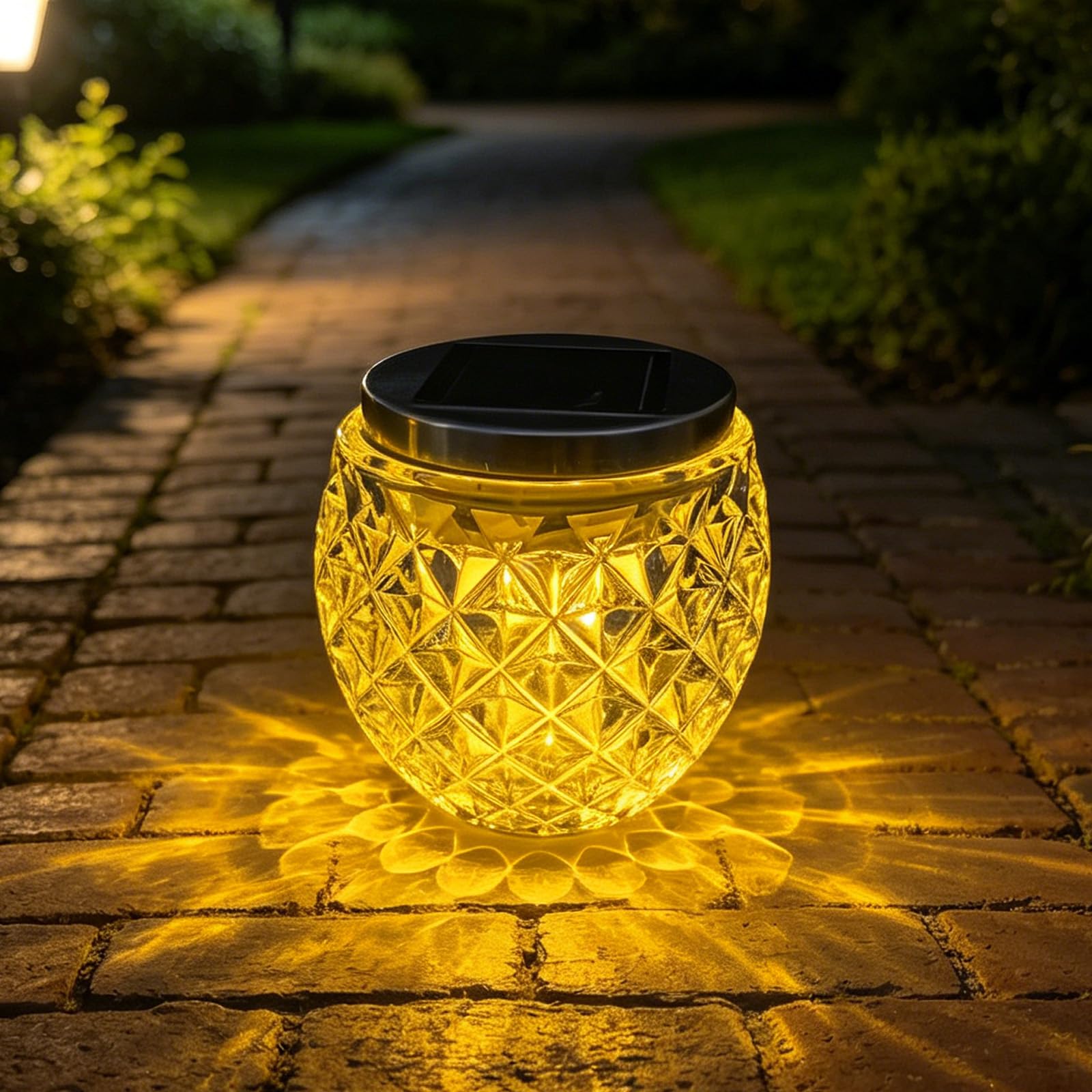 Lanterna Solare da Esterno,2 Pezzi Lampada Solare per Esterni da Tavolo 10 CM,Solarlampen für Außen,Lanterna Solare per Esterni,Lampade da Tavolo a Energia Solare,per Terrazza,Balcone