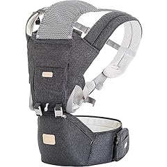 Baby Carrier Newborn to Toddler - Multifunctional 6-in-1 Ergonomic All Positions Baby Carrier with Hip Seat, Face-in & Face-Out Front and Back Carry Holder Backpack for Infant Child Toddler 7-40 lbs