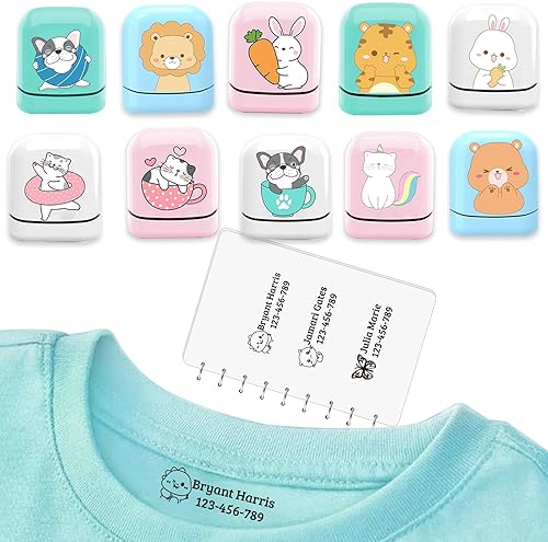 Sello de nombre, sello para siempre, sello personalizado, sello de ropa, sellos para niños, etiquetas de guardería y etiquetas para hogares de