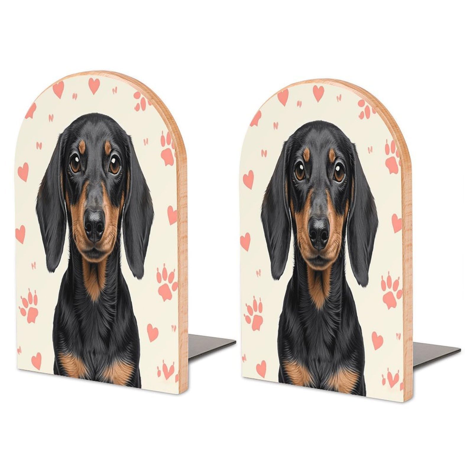 Sujetalibros decorativo de perro salchicha ideal para regalar a lectores