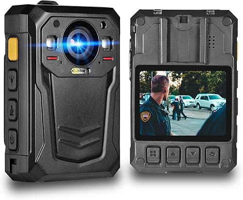 ponycam Cámara corporal HD 1512P con estabilización de imagen electrónica, tiempo de registro de 13 horas, batería incorporada de 3600 mAh, fácil de