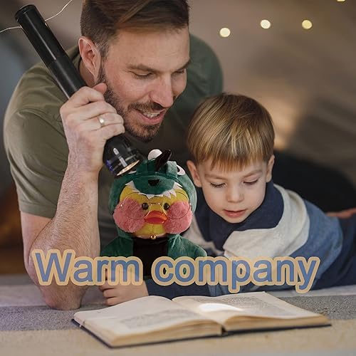 Miniatura 4 de MOMOMIUMIU Bonitos peluches de pato con 6 accesorios Kawaii, lindo animal de peluche para niñas adolescentes, animales de peluche con gafas y ropa,