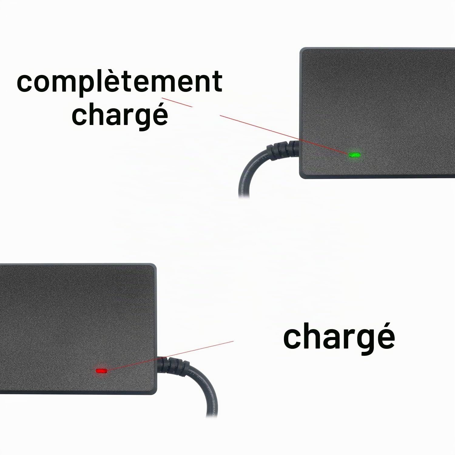 Chargeur HANERIDE 42V 2A pour batterie Phylion avec 5 broches pour Pedelec SF-03/Wall-ES 36V