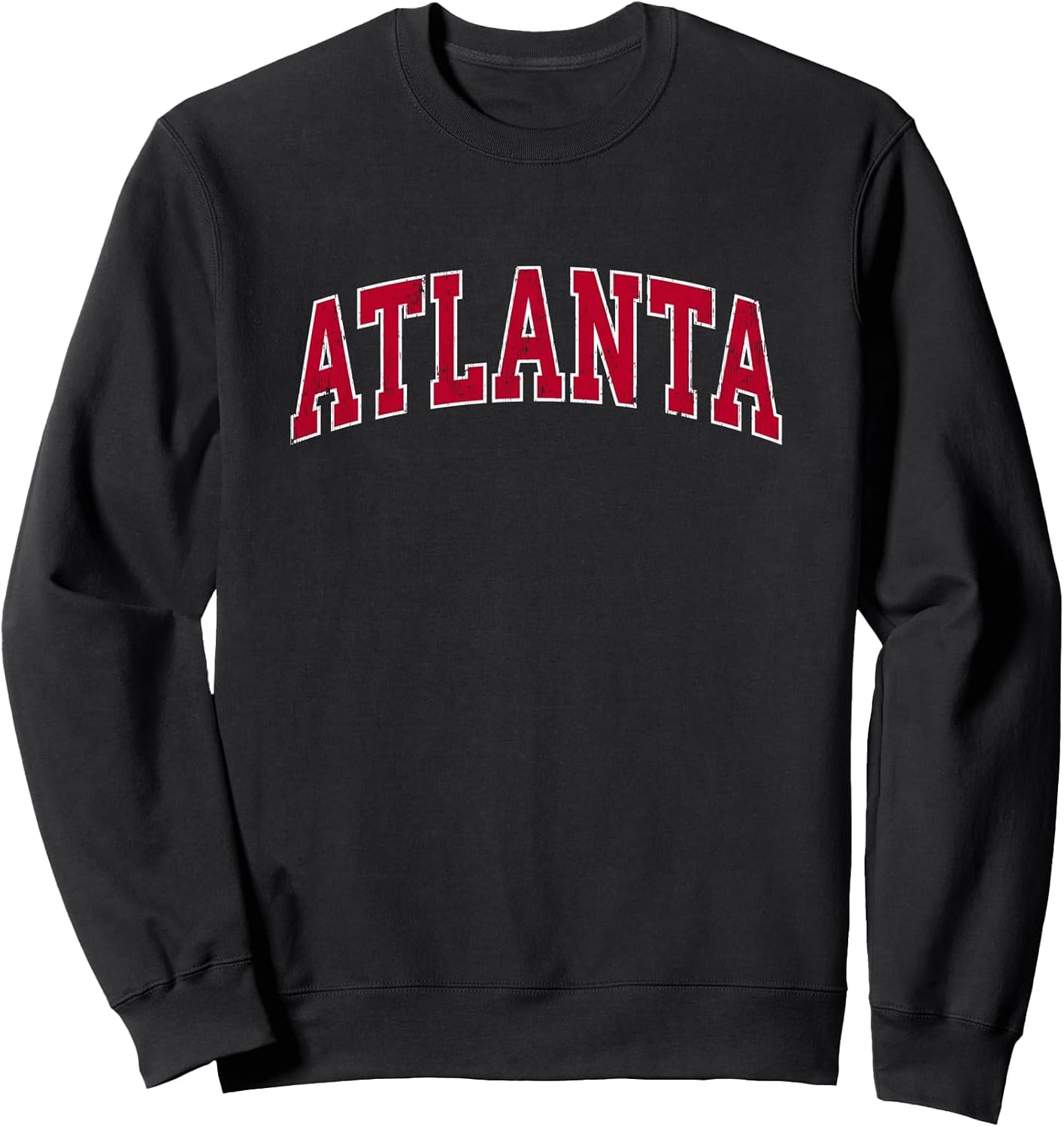 Atlanta Georgia GA Vintage Sports Design Red Design Sweatshirt