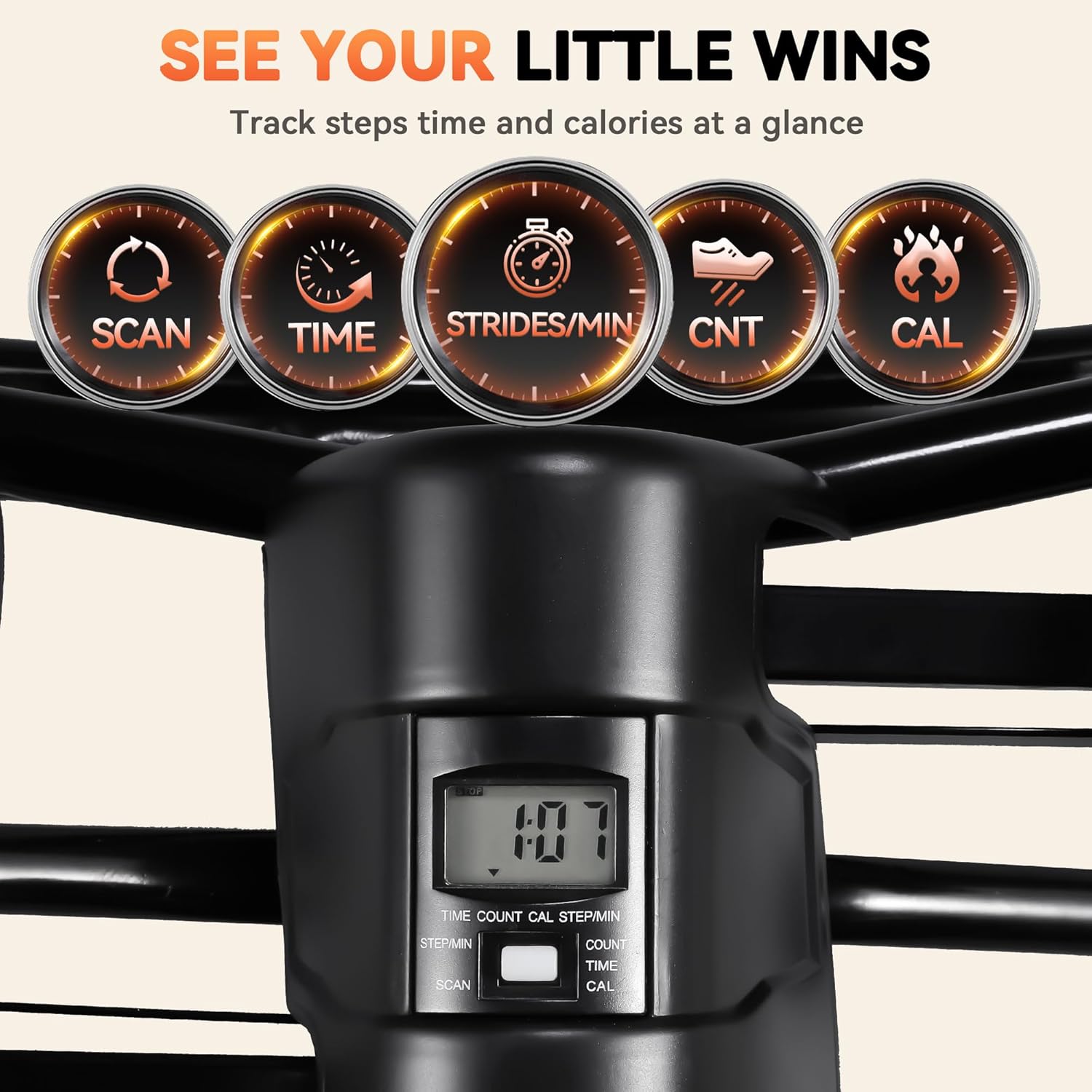 Rock Stepper - Steppers for Exercise at Home, Portable Stepper Side to Side with Digital Display & Resistance Bands, 330 LBS Capacity Full Body Workout Low-Impact Knee-Friendly 3D Stair Stepper