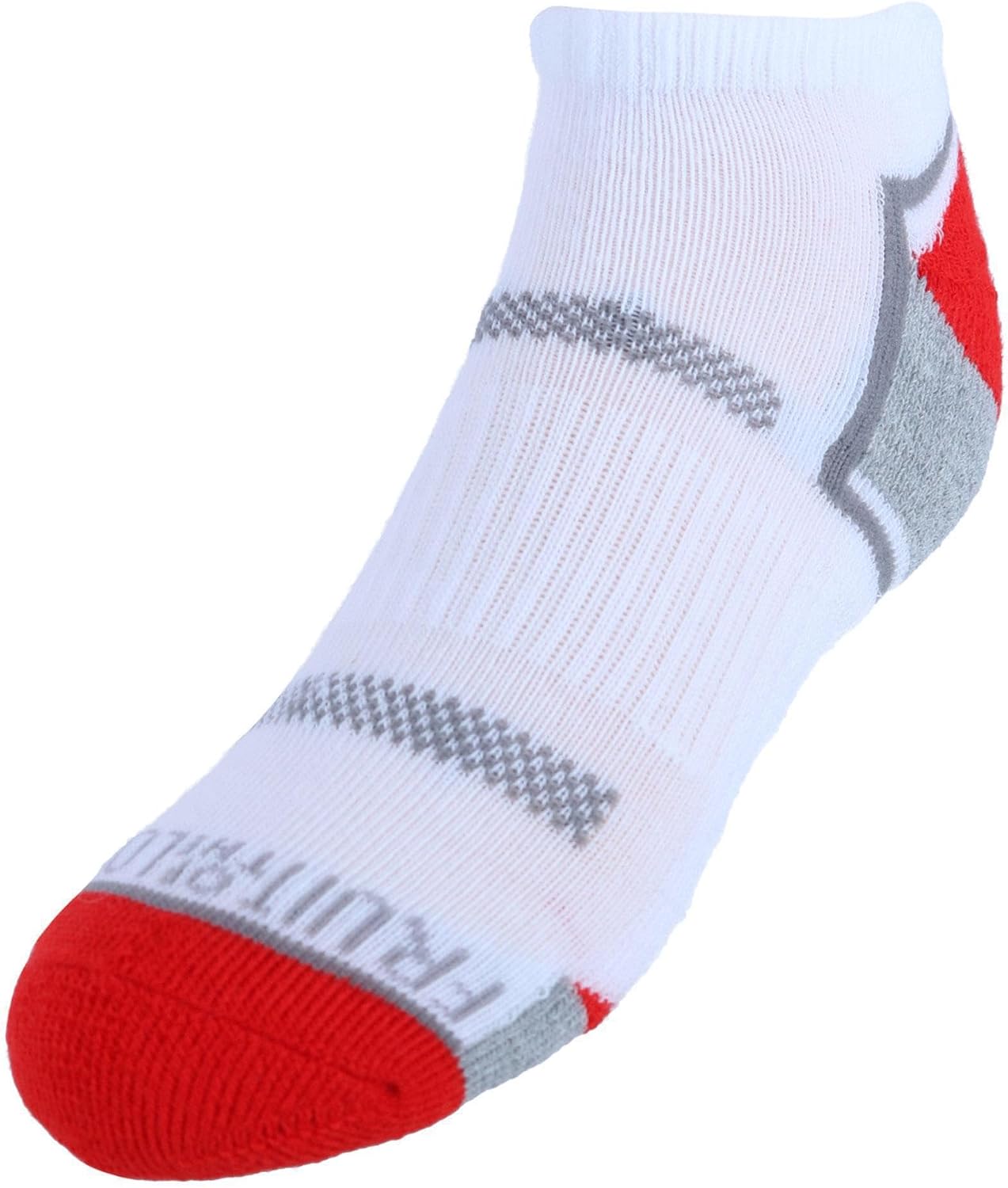 Fruit of the Loom Boy's Active Low Cut Tab Socks (6 Pair), 3-9, White