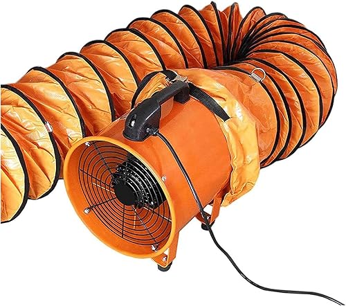 Miniatura 5 de Extractor industrial portátil, ventilador de ventilación de taller de escape comercial, extractor de humo de polvo, ventilador de bajo ruido con