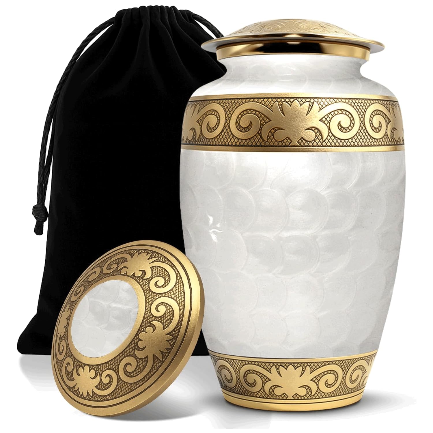 Solace Forever Gold Floral Urn
