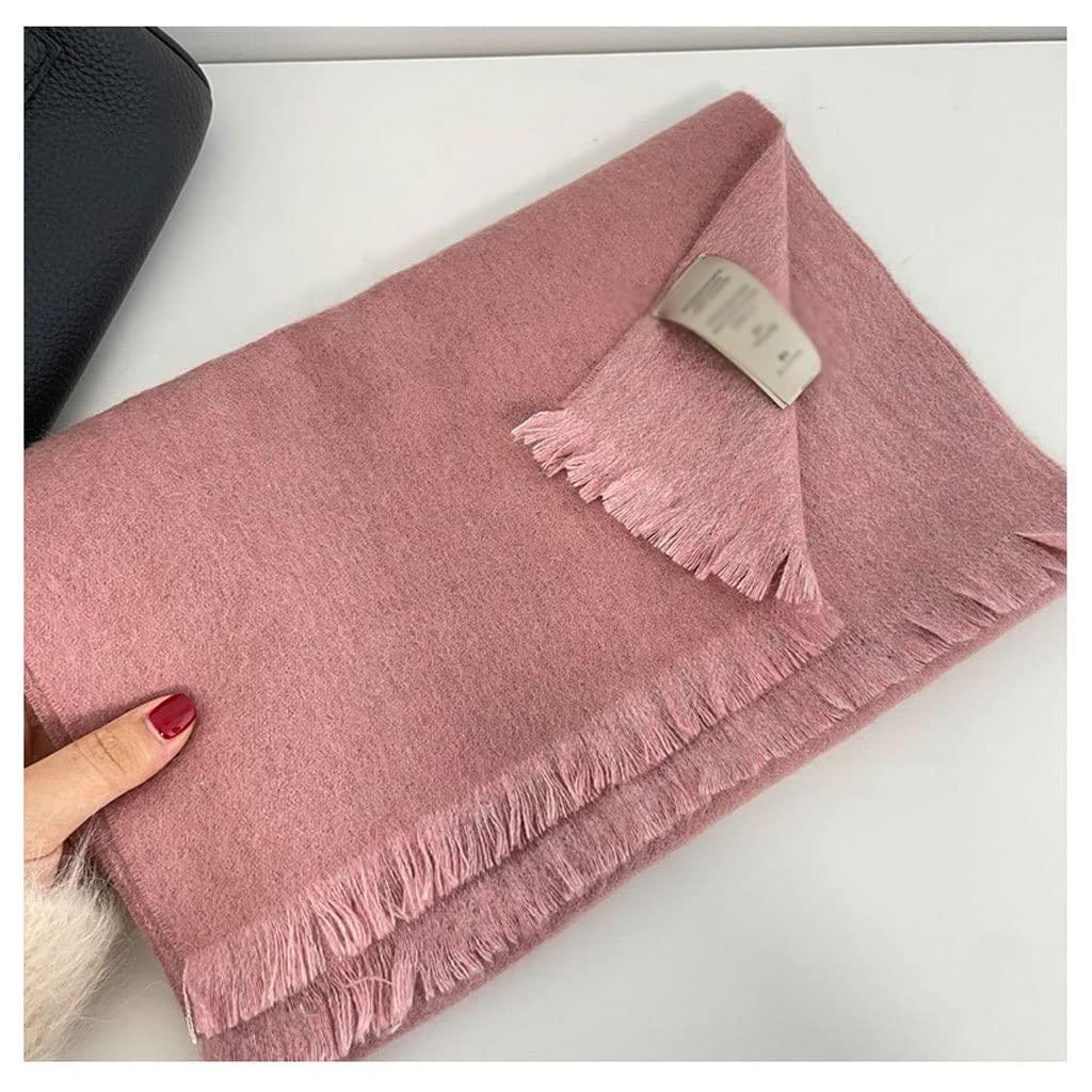 Fular Mujer Bufanda Soft Cashmere Bufanda Otoño Invierno Femenino Femenino Bufanda Mujeres CashMere Bufandas Largo Shawl Wrap Wrap Gift Regalo Chal Mujer Fiesta ( Color : Pink , Size : 190*35cm )