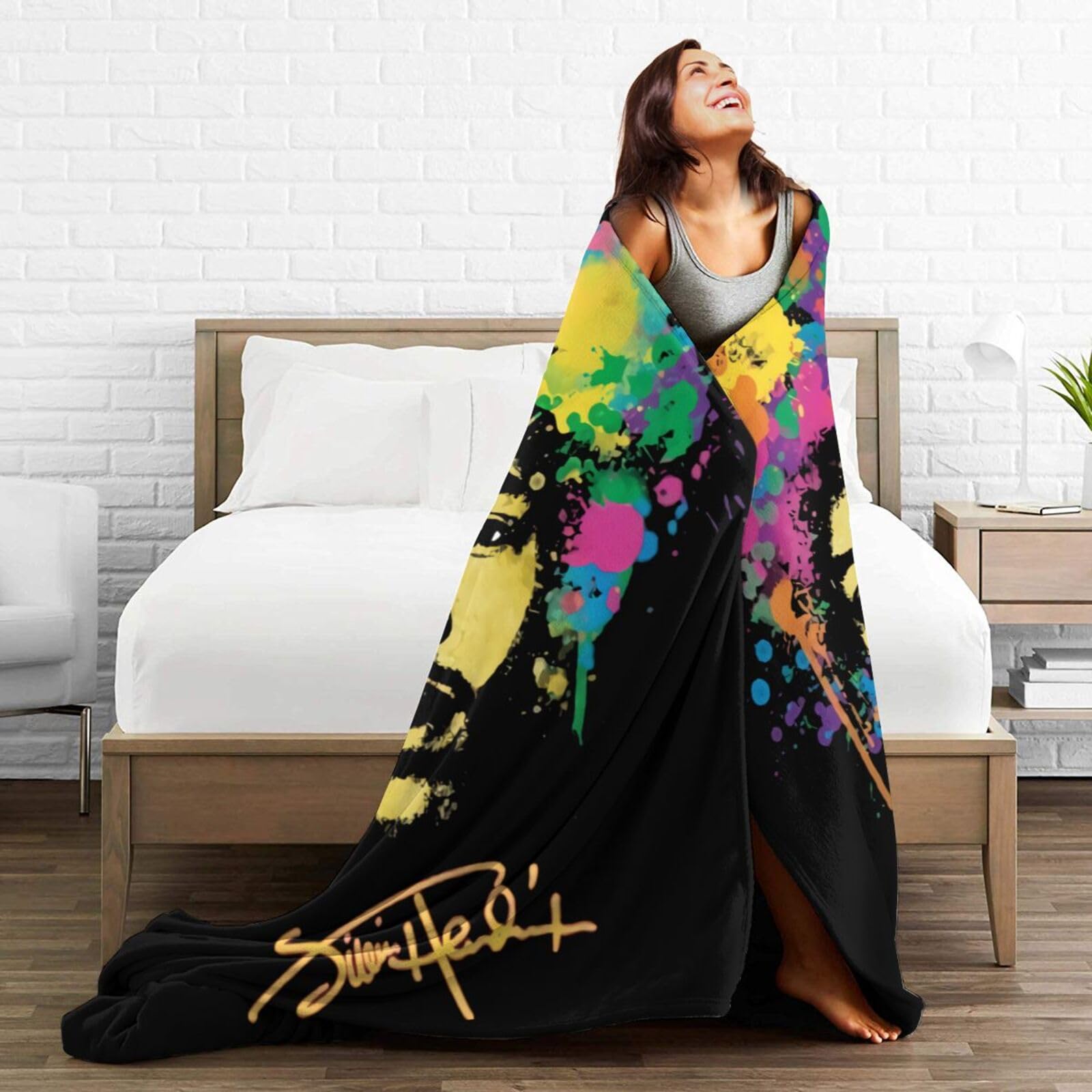 Amazon｜Jimi Hendrix ジミ・ヘンドリックス 毛布 ブランケット 夏用